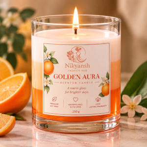 Layered Scented Candle Orange — Golden Aura