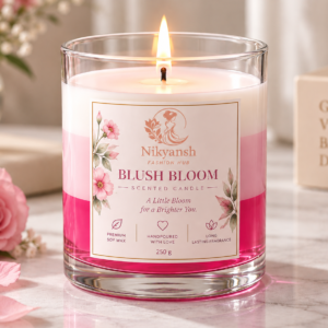 Layered Scented Candle Pink — Blush Bloom